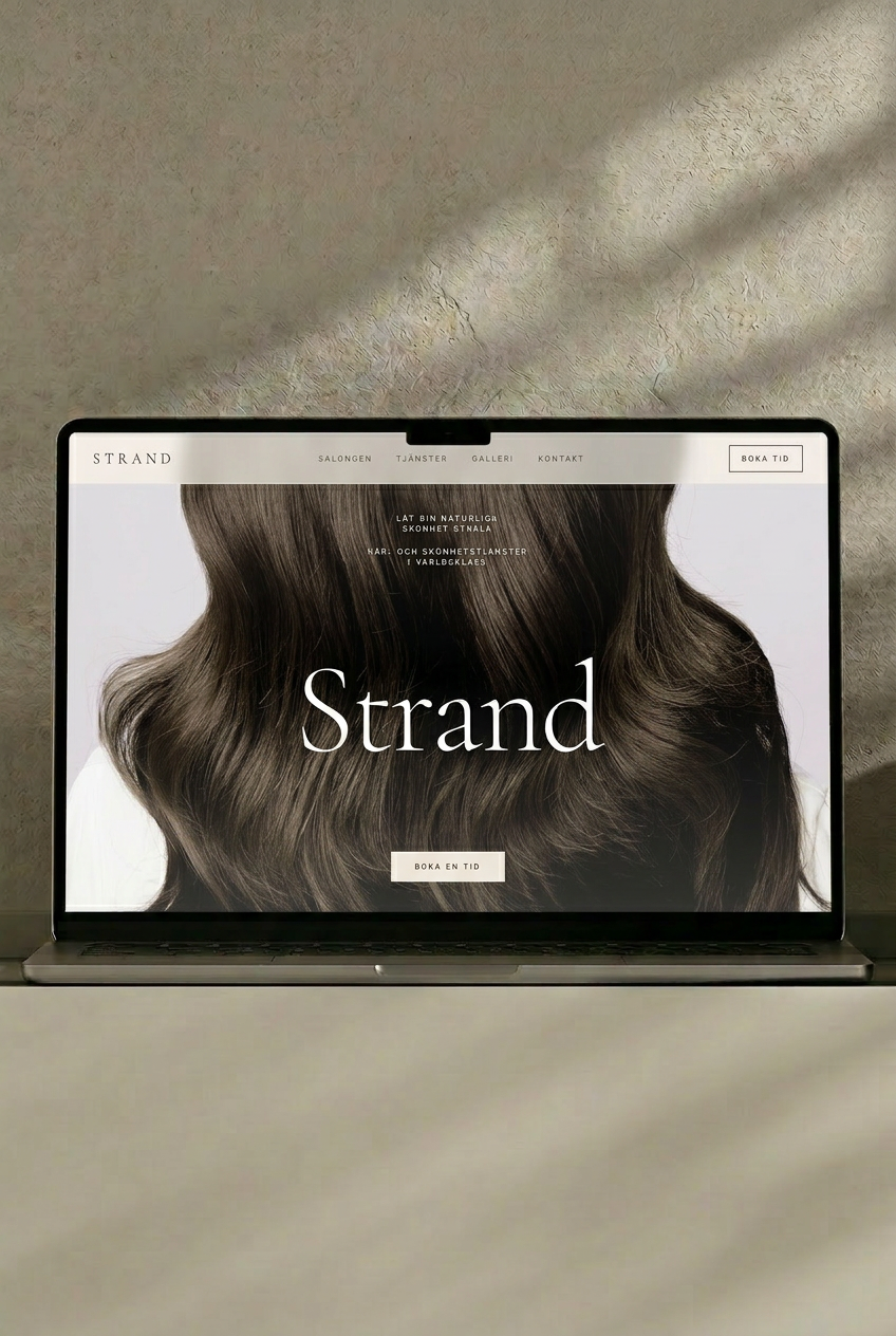 Strand Salong – Skönhet & Bokning